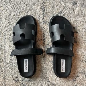 Steve Madden Mayven Flatform Sandal, Black, Size 8, New, Originally $89.99